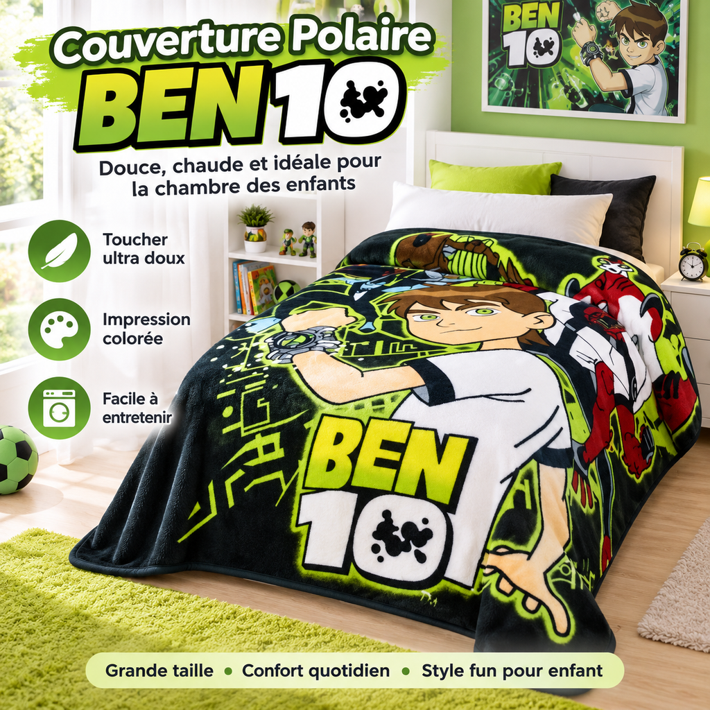 Couverture Enfant 1.5 Places 160x220 cm – Douceur & Design Moderne