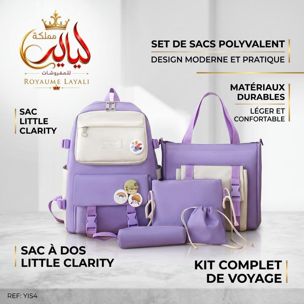 Set Sacs École & Voyage YISIYUAN – 5 Pièces | Plusieurs Coloris