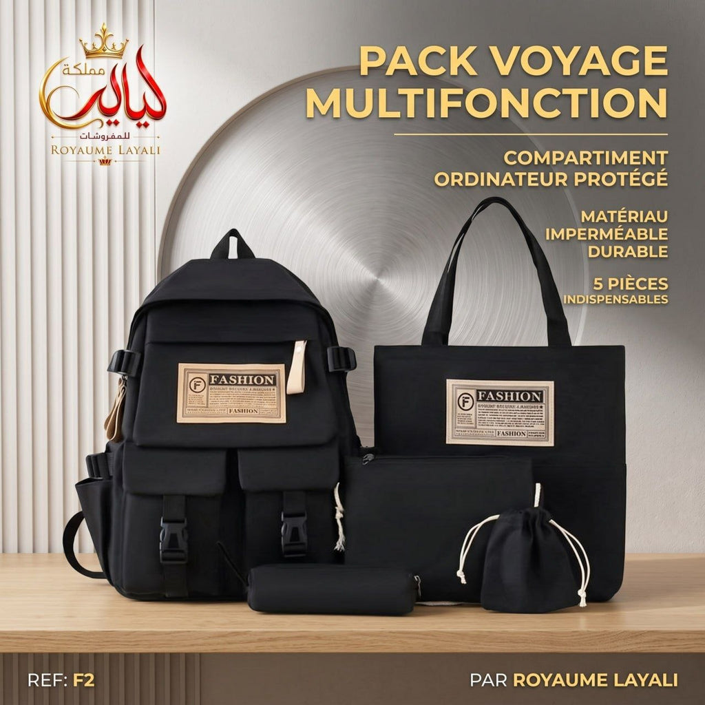 Set Sacs École & Voyage YISIYUAN – 5 Pièces | Plusieurs Coloris