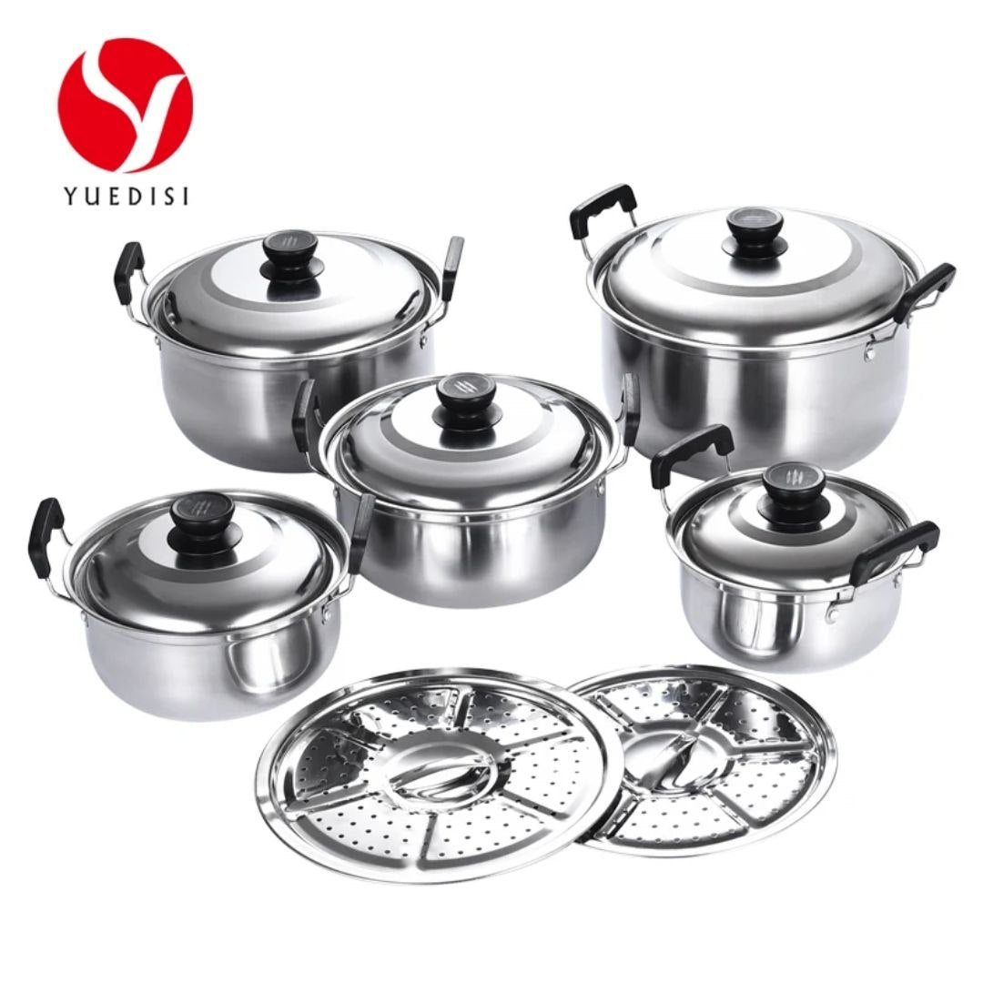 🔥 Set de Faitous Inox – 12 Pièces
