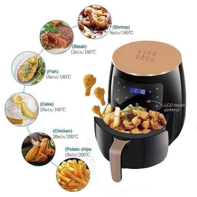 🍟 Air Fryer – Qualité Allemande 🇩🇪 2400w 8 Litre