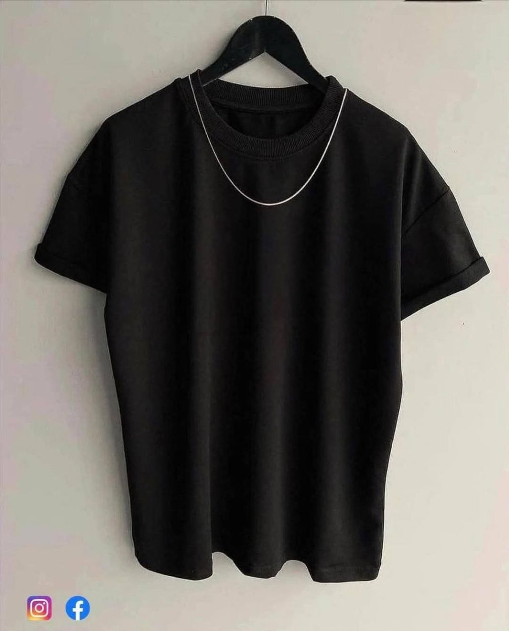 T-shirt Oversize Uni Noir