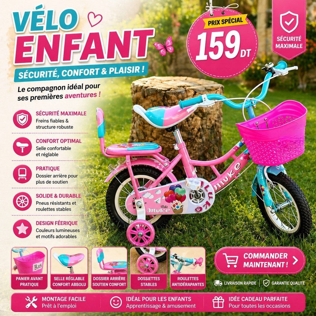Vélo Enfant sécurité  confort - 2 Ans / 6 Ans