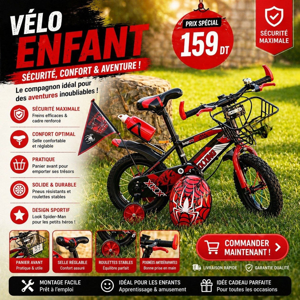 Vélo Enfant sécurité  confort - 2 Ans / 6 Ans