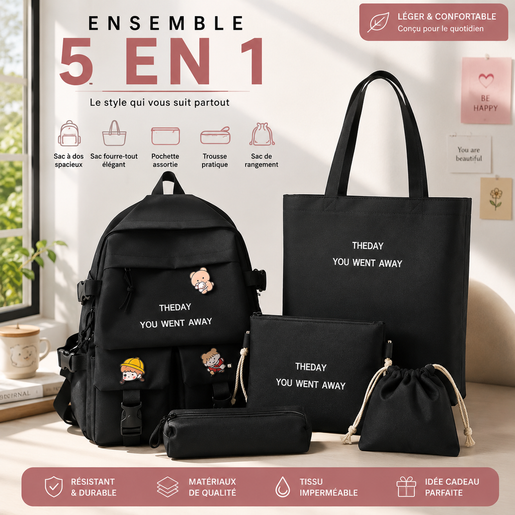 Pack Sac à Dos 5 en 1