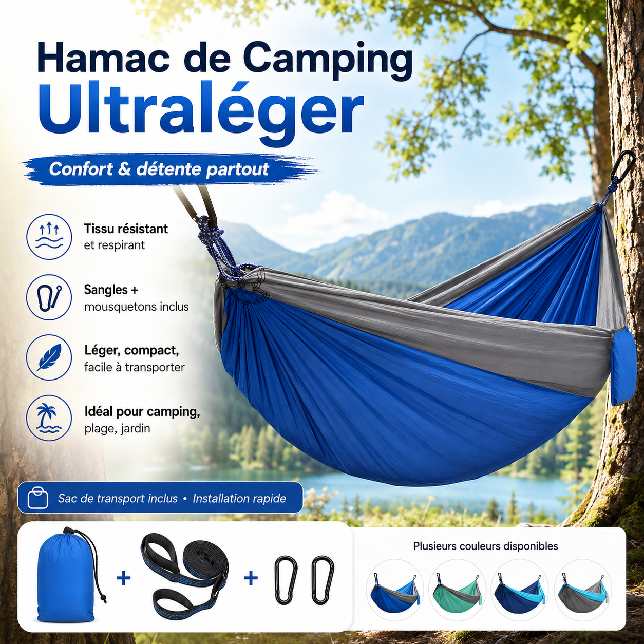 Hamac de Camping Ultraléger