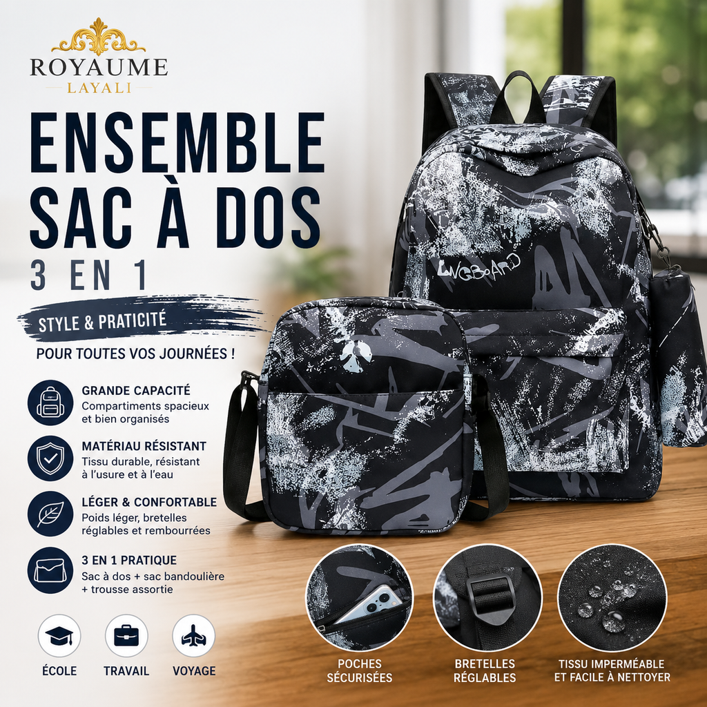 Collection Sacs à Dos Scolaires — Promotion Limitée