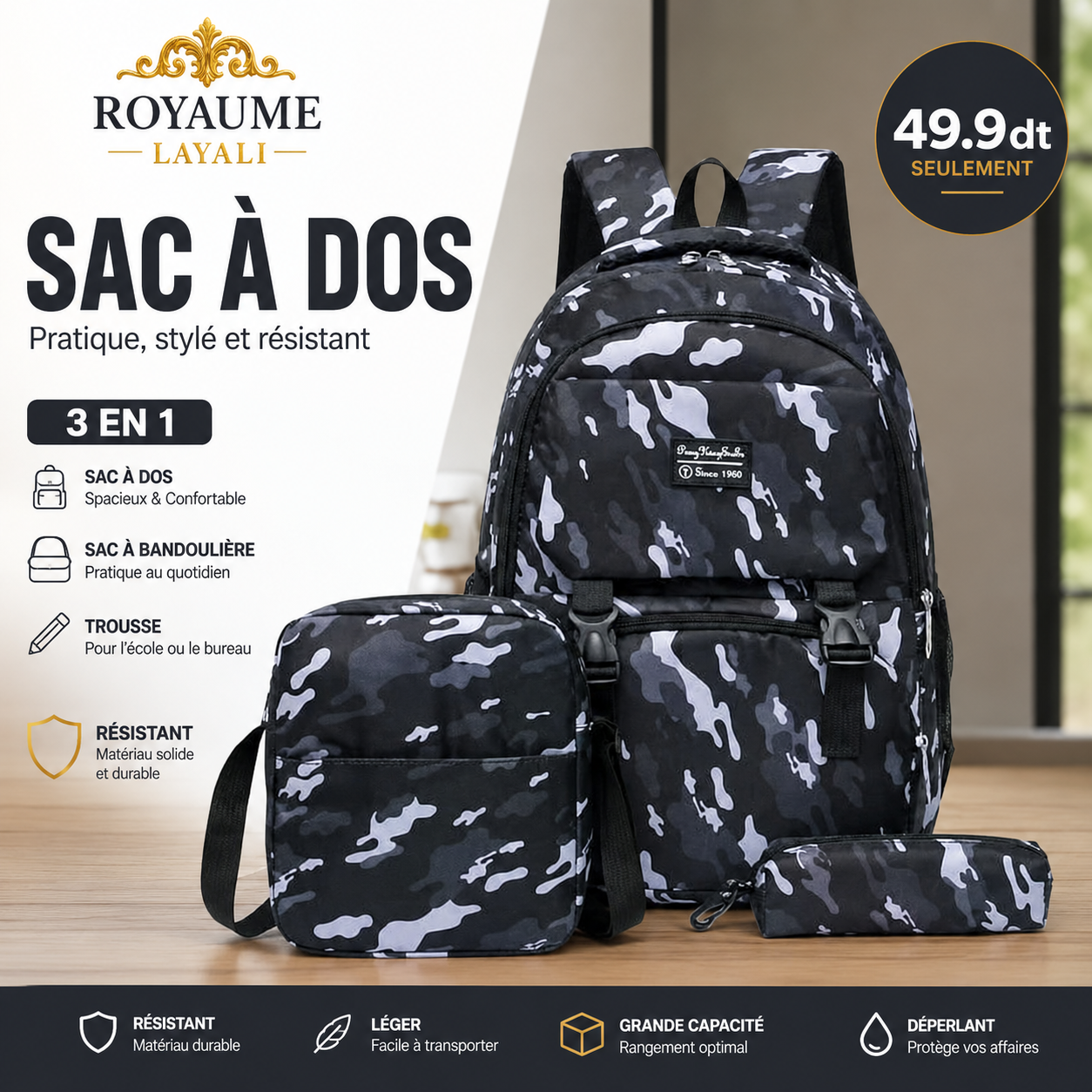 Collection Sacs à Dos Scolaires — Promotion Limitée