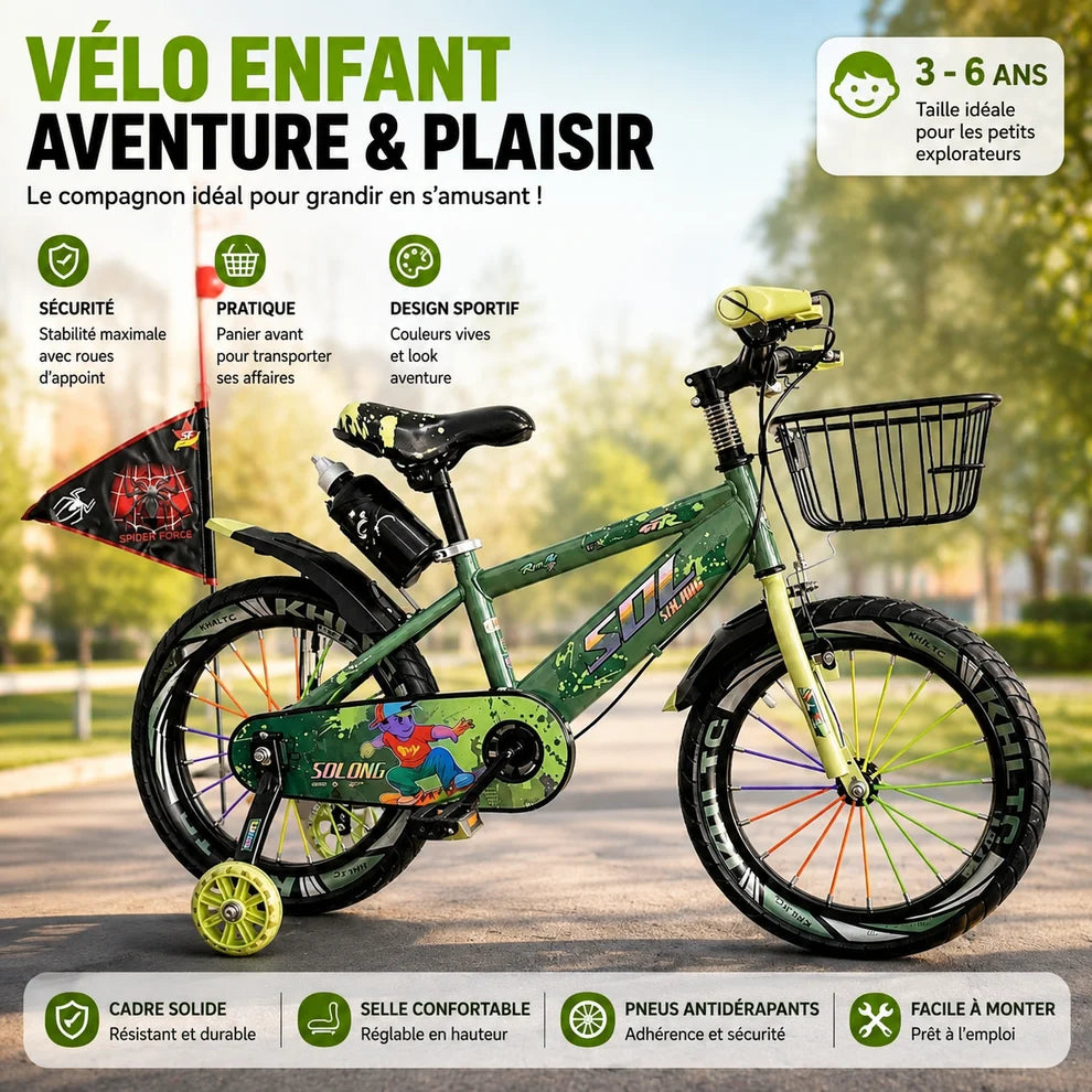 Vélo Enfant sécurité  confort - 2 Ans / 6 Ans