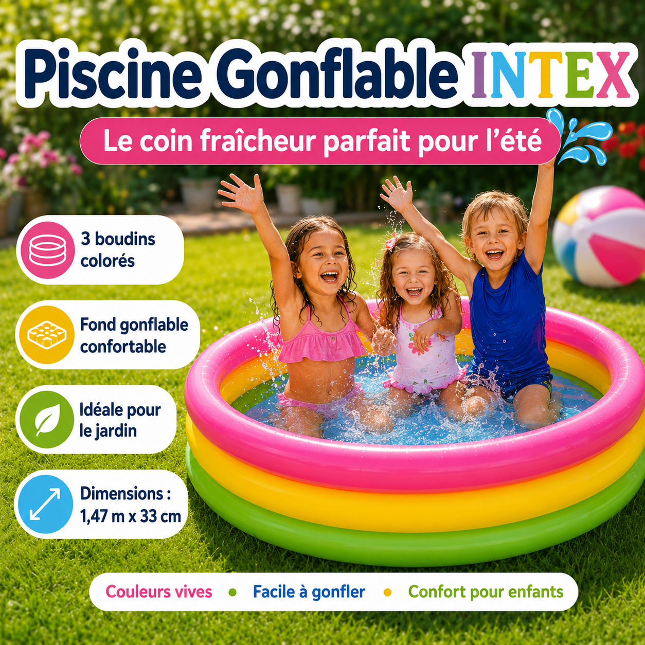 Piscine Gonflable INTEX Sunset 114x25cm