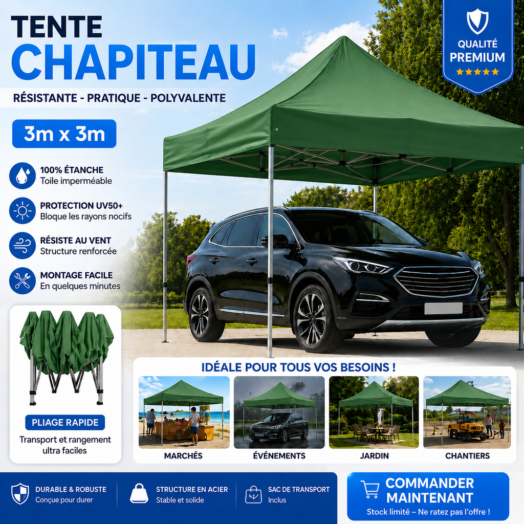 Tente Chapiteau 3x3m