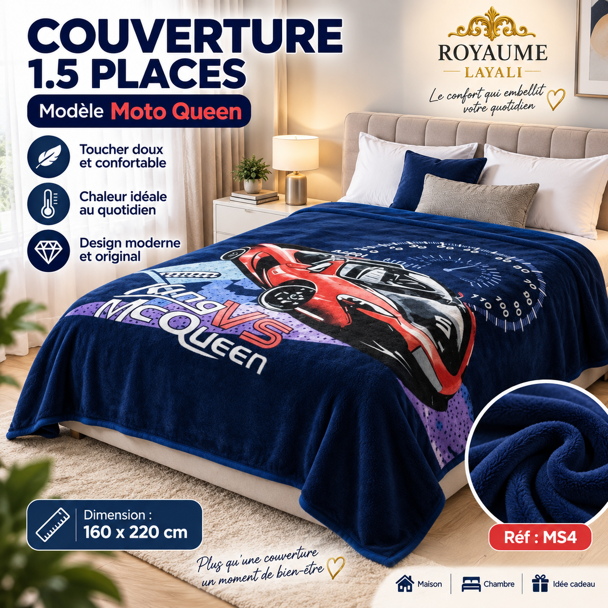 Couverture Enfant Spider-Man Marvel Gris 160x220 cm