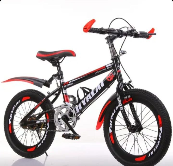 Vélo Enfant Mountain Bike Noir Rouge Sport