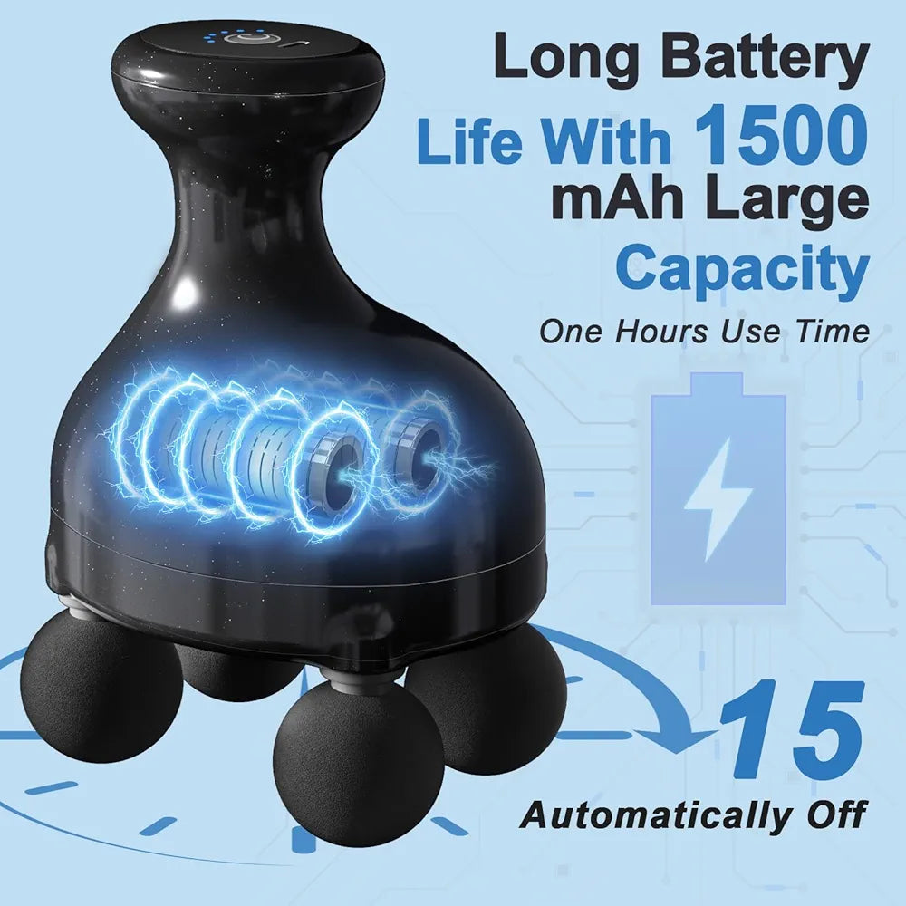 Appareil de Massage Électrique 360° – Compact, Silencieux et Rechargeable